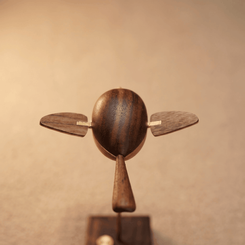 Riyumyi Handcrafted Walnut Bird Automaton