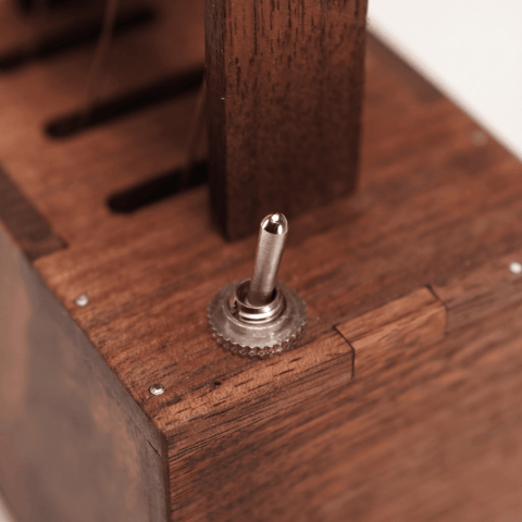 Riyumyi Handcrafted Walnut Whale Automaton