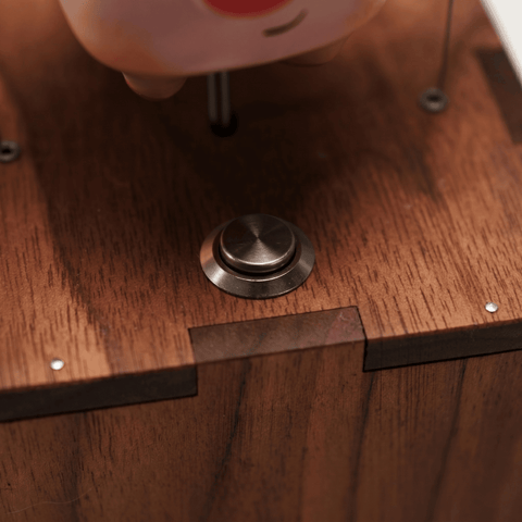 Riyumyi Handcrafted Wooden Angel Pig Automaton