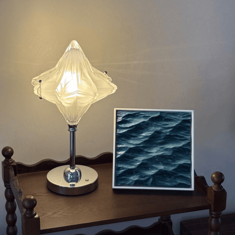 Riyumyi Handcrafted Wooden Ocean Wave Carving