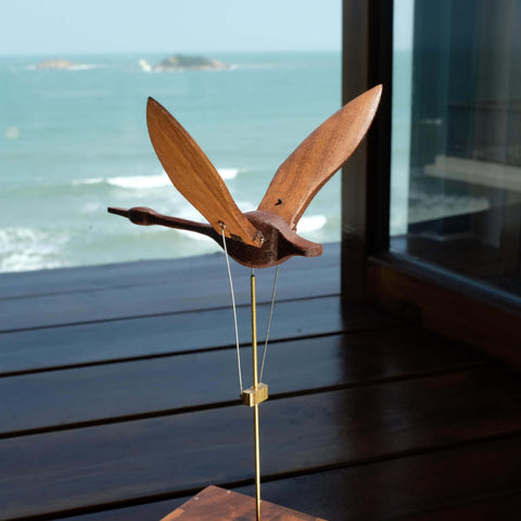 Riyumyi Handcrafted Walnut Swan Automaton